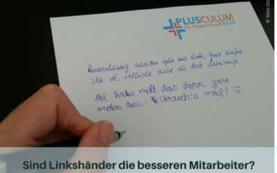 Sind Linkshänder die besseren Mitarbeiter?
