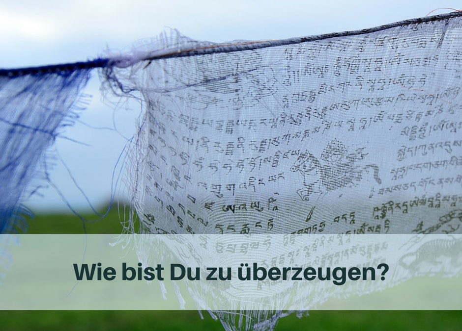 Wie bist Du zu überzeugen?